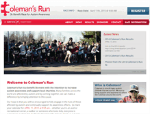 Tablet Screenshot of colemansrun.com